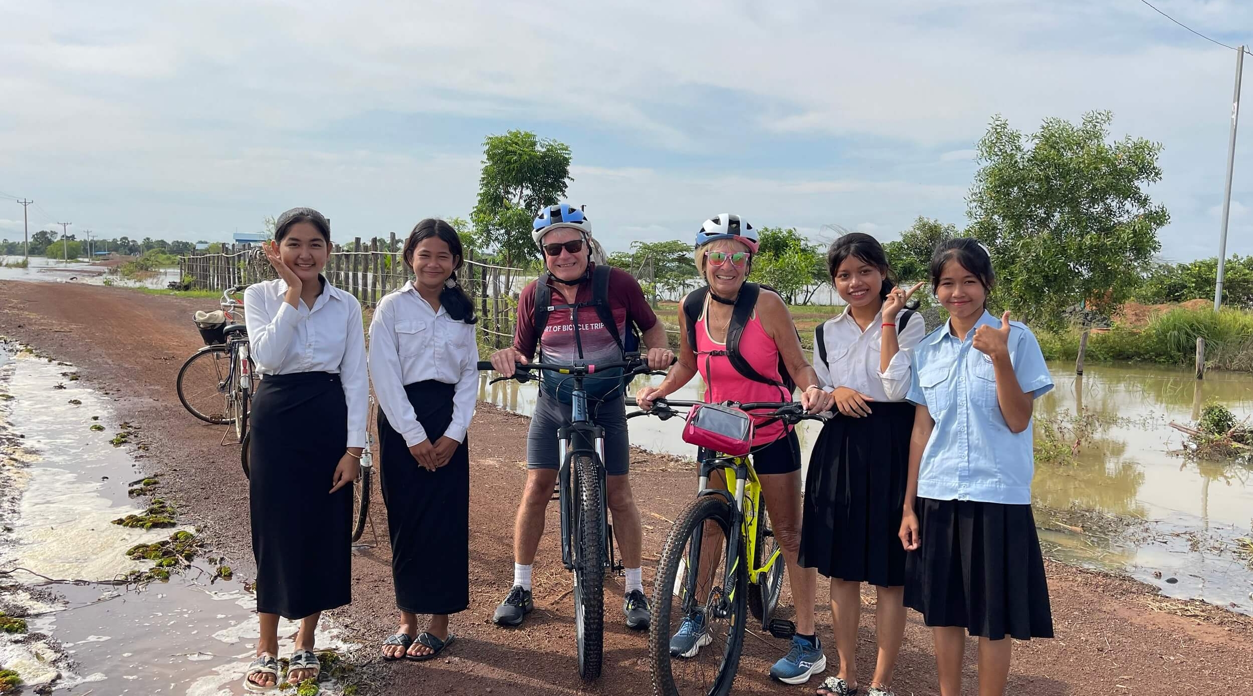 Cyclists With Girls